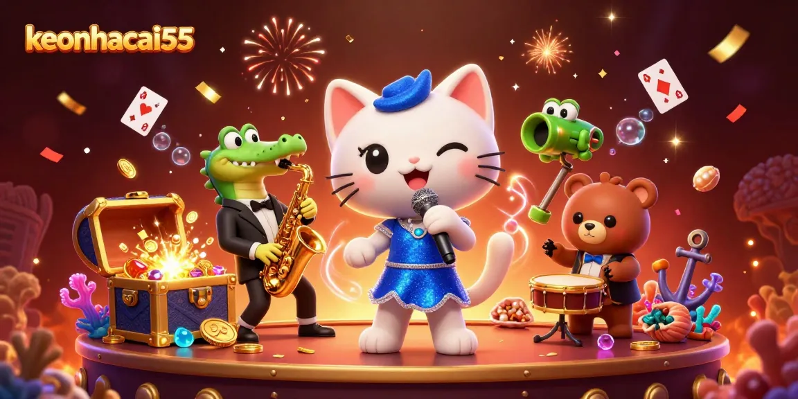Experience thrilling action with keonhacai55 in a vibrant casino scene of entertainment.